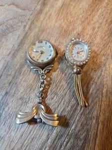 2 RARE VINTAGE PENDANT WATCH MECHANICAL HANDWIND Paul Garnier & Croton Lot KB 5 - Picture 1 of 12