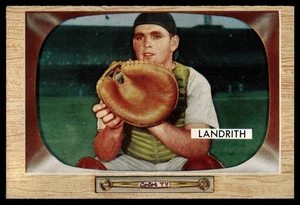 1955 Bowman Hobie Landrith #50 Cincinnati Redlegs MID GRADE LOOKS OK - Picture 1 of 2