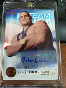 RULON GARDNER 2016 Topps US Olympic Gold Auto 19/50 Greco-Roman Gold Medal - Picture 1 of 2