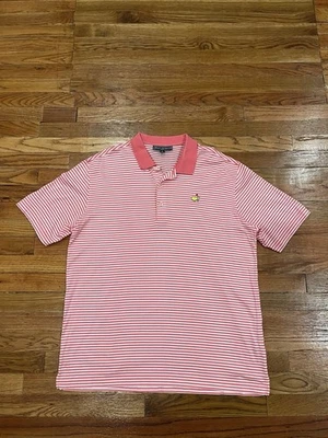 Polo de golf a rayas Masters Collection para hombre XL Foto 1 de 4