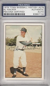 Al Rube Walker Dodgers 1979 TCMA Baseball History Signed AUTOGRAPH PSA DNA - Picture 1 of 1