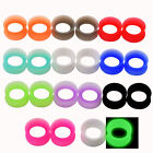 11 Pair Set Soft Silicone Ear Tunnels Plugs Gauges Earlets Body Piercing 2g--1"
