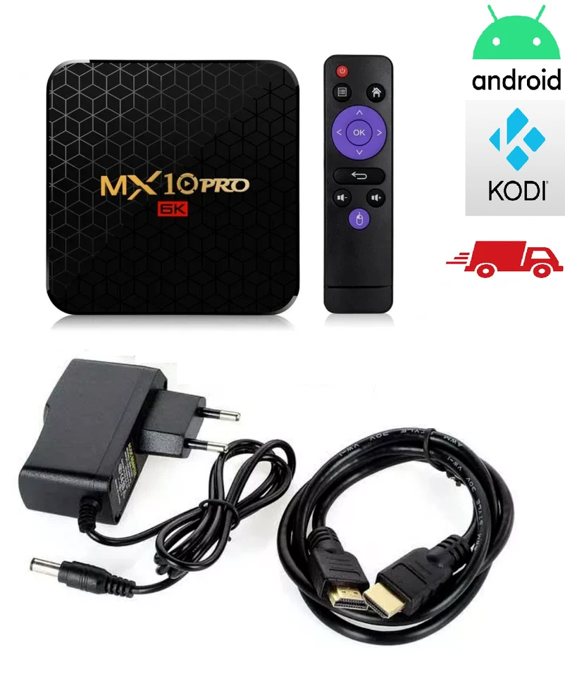 MXQ PRO 8K QUAD CORE ANDROID MINI PC 4GB RAM 32GB ROM DECODER SMART BOX WIFI 5G - Immagine 1 di 1