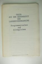 Texte aus der Gründerzeit der Landerziehungsheime Heimleitertagung 1987 FT-2069