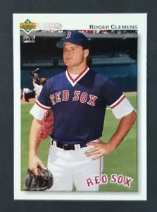 Carta Baseball Roger Clemens 1992 Upper Deck #545 (NM) - Foto 1 di 2