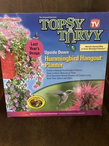 New TOPSY TURVY, Hummingbird Hangout Planter Flowers As Seen on TV Deck Patio - Picture 1 of 2