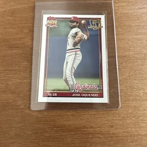 1991 Topps Desert Shield Jose Oquendo 343 Cardinals Sharp Corners & Centered - Picture 1 of 3