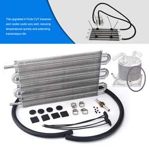 21606-1XF0A For Nissan CVT Transmission Oil Cooler Kit 4 Port And 6 Rows Remote - Picture 1 of 7