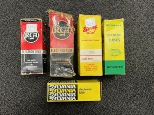 SYLVANIA-RCA-AMPEREX ELECTRONIC LARGE TUBES (LOT OF 5 UNITS) NS COND #13157 - Picture 1 of 2