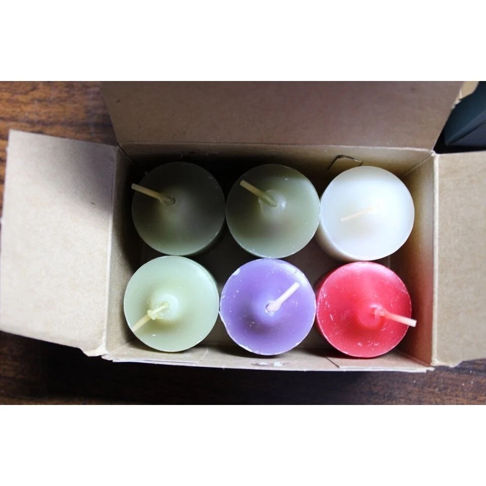 Partylite One Full Box 6 Pieces Mixed Sampler Votive 2" x 1½" Candles - Image 1 of 1