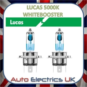 H4 LLB472 5000K BRIGHTER UPGRADE BULB HALOGEN HEADLIGHT HEADLAMP X 2 BULBS LUCAS - Picture 1 of 7