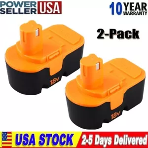 replacement For Ryobi NI-CD 18V Replace P100 18 Volt Battery 13022 ABP1801 - Picture 1 of 16