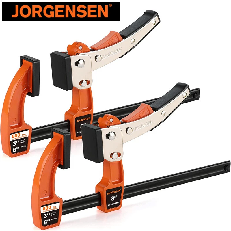 Jorgensen 2 упаковки 8-дюймовый штанговый зажим комплект штанговый зажим быстросъемное оборудование 600 фунтов нагрузка - Изображение 1 из 4