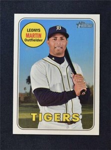 2018 Topps Heritage Base #550 Leonys Martin - Detroit Tigers