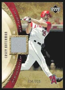 BB Casey Kotchman 2005 Upper Deck Artifacts MLB Apparel JSY314/325 Angels - Picture 1 of 2