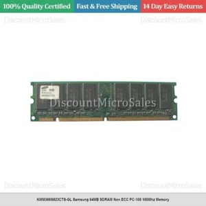 KMM366S823CTS-GL Samsung 64MB SDRAM Non ECC PC-100 100Mhz Memory - Picture 1 of 1