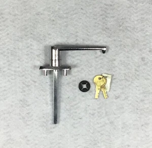 Keyed L Handle Set Overhead Garage Door Hardware DIY Lock Home Shed Office - Picture 1 of 4