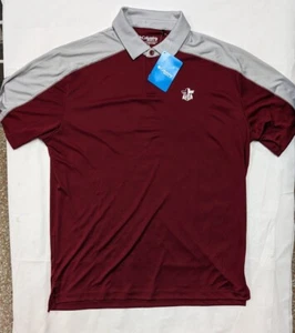 Columbia Golf Poloshirt Herren Größe Large rot Omni Docht Halterung bestickt FCA - Bild 1 von 10