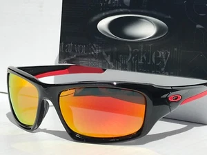 Oakley VALVE Shiny Black Ducati Red POLARIZED Galaxy Ruby Mirror Sunglass 9236 - Picture 1 of 6