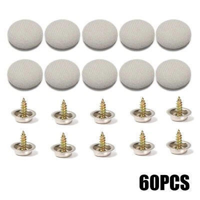 Kit de 60 piezas de reparación de techo de techo para automóvil hebilla de techo caído pasadores remache a presión Foto 1 de 4