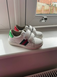 Gucci Ace Toddler White Leather Trainers Uk 7 infants