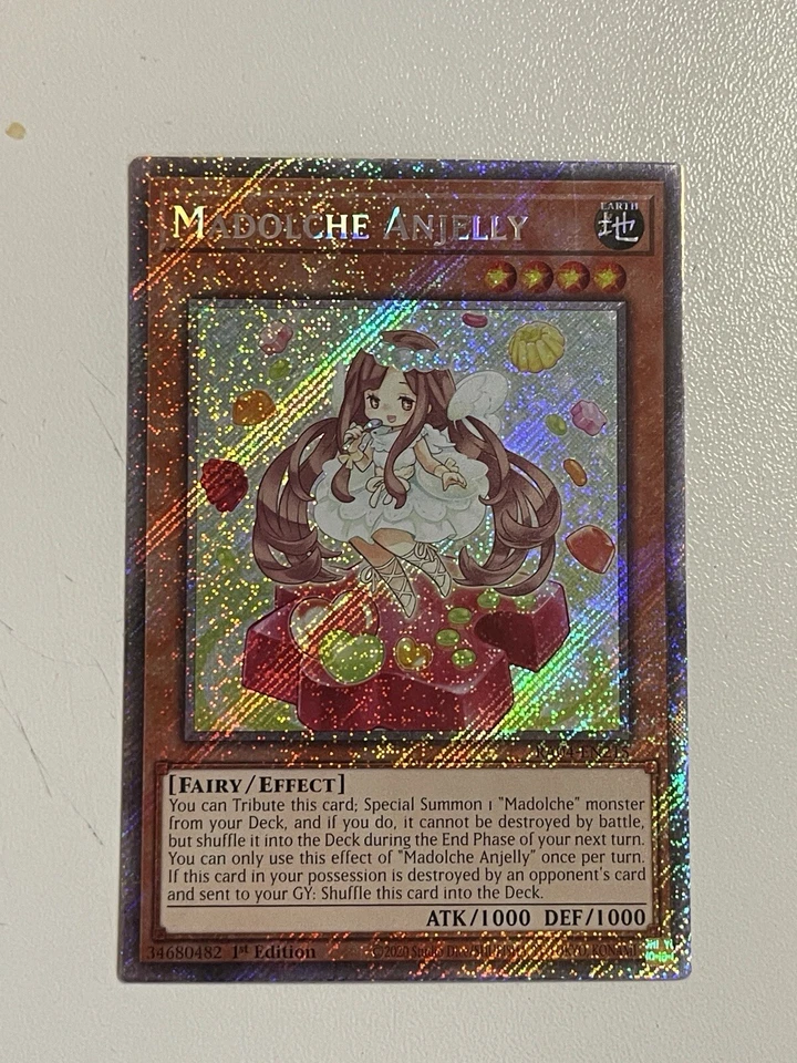 Madolche Anjelly RA04-EN215 Platinum Secret 1st Ed Yugioh NM - Image 1 of 1
