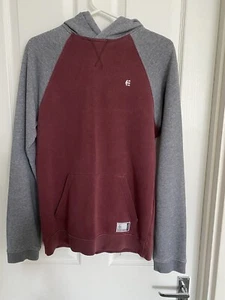 Mens Boys Grey Maroon Etnies Hoodie Size Small - Picture 1 of 5