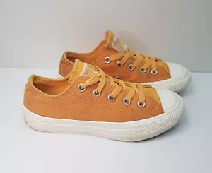 CONVERSE ALL STAR SIZE 11UK EUR28.5 BOYS GIRLS YELLOW LOW TOP TRAINERS SHOES - Picture 1 of 15