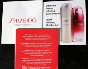 LOT OF 4 SHISEIDO GINZA TOKYO ULTIMUNE POWER INFUSING CONCENTRATE + MOISTURIZER - Imagen 1 de 4
