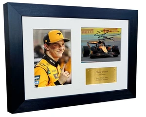 Signed Oscar Piastri Formula 1 McLaren Autograph Photo Picture Frame F1 Gift 2 - Picture 1 of 2