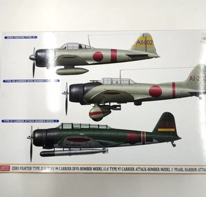 Hasegawa Japanese Navy Zero Fighter Type21 Type99 Type97 Pearl Harbor Part 2 NEU - Bild 1 von 12