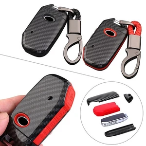 Carbon Silicone Car Remote Key Cover Case fob For Kia Sorento Sportage Stinger - Picture 1 of 11