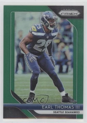 2018 Panini Prizm Green Prizm Earl Thomas III #20 - Image 1 of 2