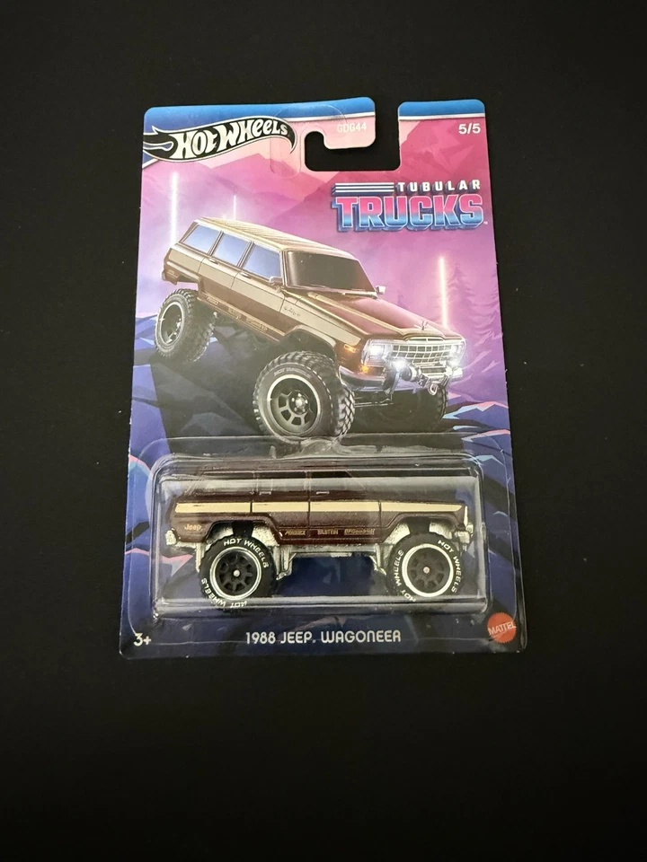 Camiones Jeep Wagoneer 1988 Hot Wheels marrón tubular 5/5 Foto 1 de 1