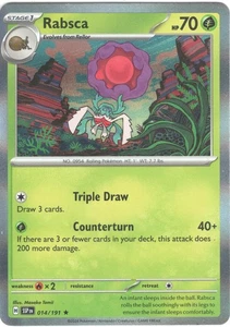Rabsca - SV08: Surging Sparks 014/191 - Rare - NM Pokémon TCG - Picture 1 of 2