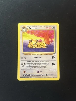 Pokemon Persian 56/130 WotC Base Set 2 Uncommon NM/LP - Image 1 of 2