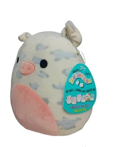Squishmallows Farm Animal Squad Rosie das rosa gefleckte Schwein 8 Zoll Barnyard Plüsch Neu mit Etikett - Bild 1 von 8