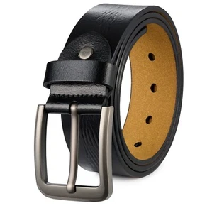 Herren Echtleder Gürtel für Männer Designer Vollleder für Freizeit und Kleidung - Bild 1 von 36
