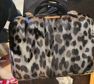 Marcy McKenna 2-in-1 Essential Milan Hardside Beauty Case - Leopard Print - Picture 1 of 12