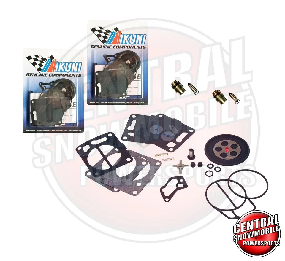 2x GENUINO Mikuni Triple Carburador Kit de Reparación YAMAHA GP GPR XL XLT 800 con Agujas Foto 1 de 1