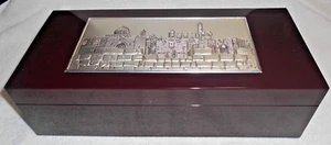 Buon Dia By Hazorfim Lacquered Box with Silverplate Inset - Picture 1 of 6