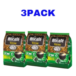 Alicafe Warung 2 in 1 Kopi O Sugar Added Coffee Aroma 20 SACHETS x 23g FEDEX - Picture 1 of 7