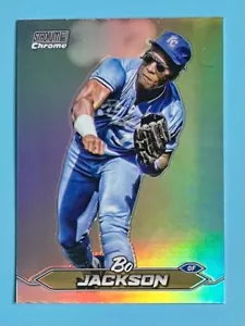 2024 Topps Stadium Club Bo Jackson #185 Kansas City Royals rifrattore cromato - Foto 1 di 2