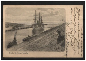 AK 1901 Port Said Suez Canal Marine-Schiffspost No 29 gel. nach Sabitz Schlesien - Bild 1 von 3