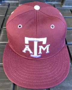 Vintage Texas A&M Aggies Pro Line Cap Company Pro Model Hat Cap USA Made 7 1/8 - Picture 1 of 12