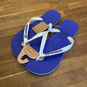 havaianas flip flops size 9/10 in blue