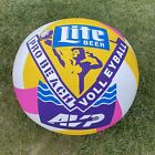 Vintage Miller Lite aufblasbarer Volleyball AVP Beachball 36" Bar Anzeigenanzeige getestet