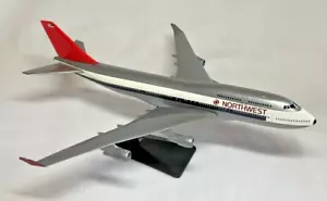 Northwest Boeing 747-400 Plastic Airplane 11" X 11" on Stand EUC - Picture 1 of 3