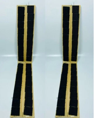 LOT OF 2 Allary Stick-On No Sew Hook & Loop Fasteners, 3/4", 72 Count - BLACK - Image 1 of 4