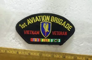 US Army - 1° Brigata Aviazione - Vietnam Veterano con Nastri Patch Ricamata - Foto 1 di 4